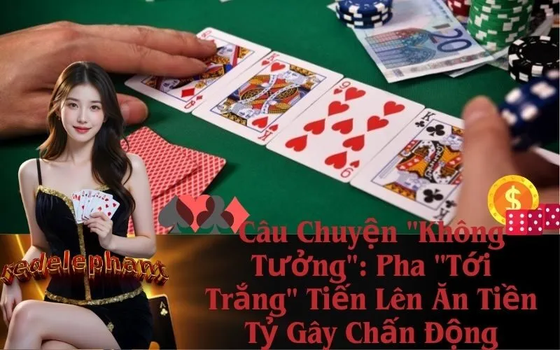 Câu Chuyện "Không Tưởng": Pha "Tới Trắng" Tiến Lên Ăn Tiền Tỷ Gây Chấn Động